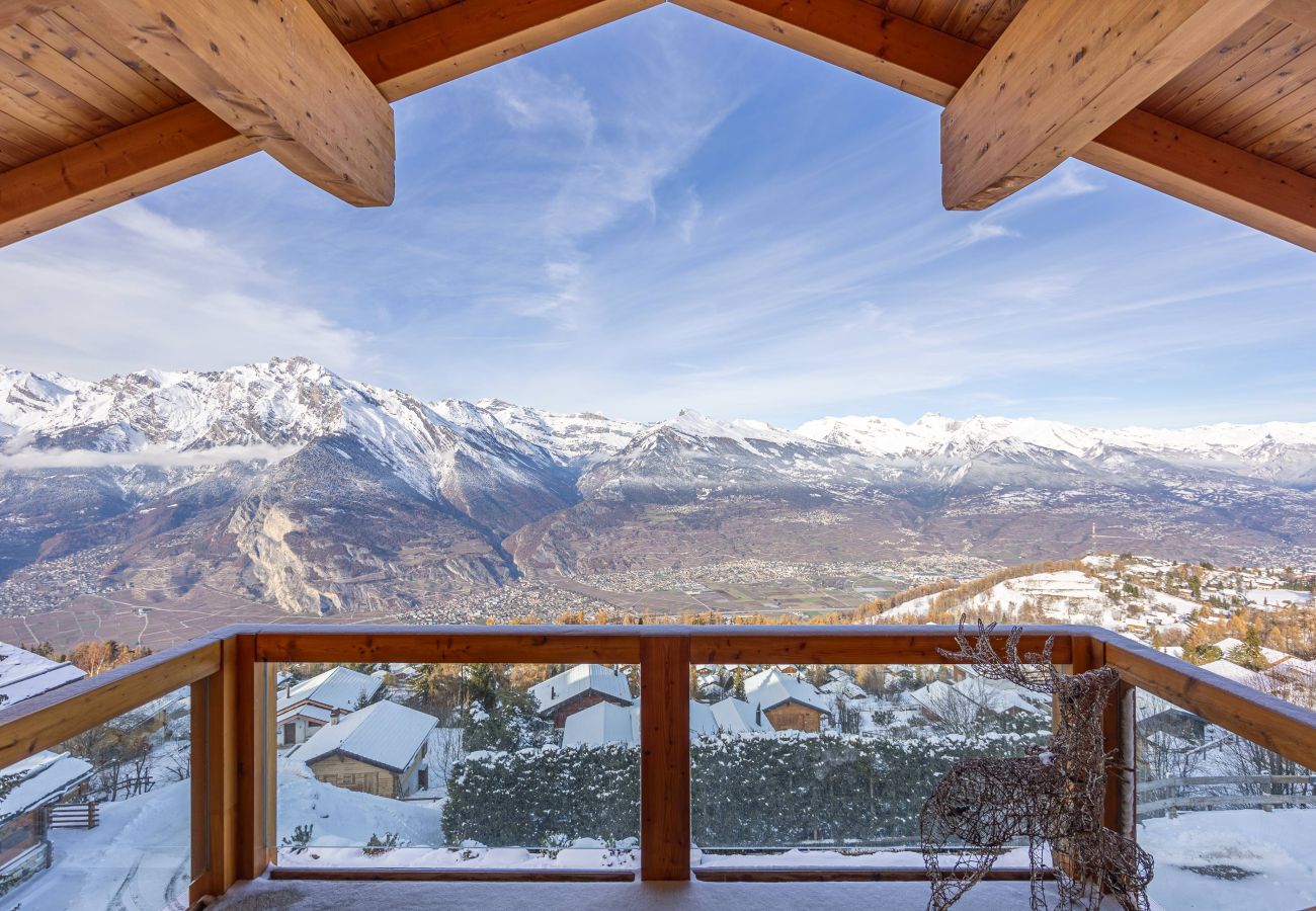 Chalet in Haute-Nendaz - Chalet Ciel Etoilé - vue splendide