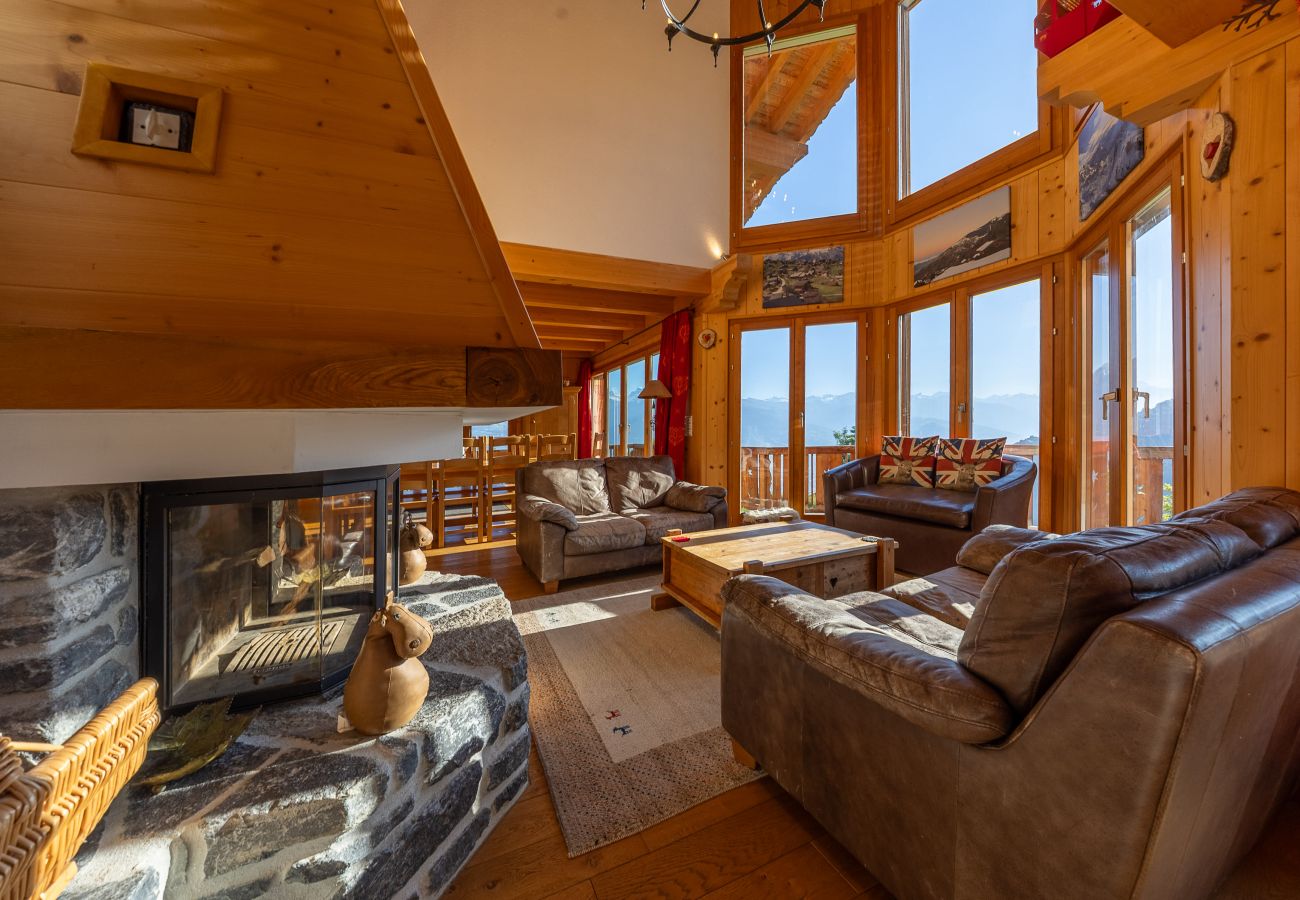 Chalet in Haute-Nendaz - Chalet Vansamis, views & sauna