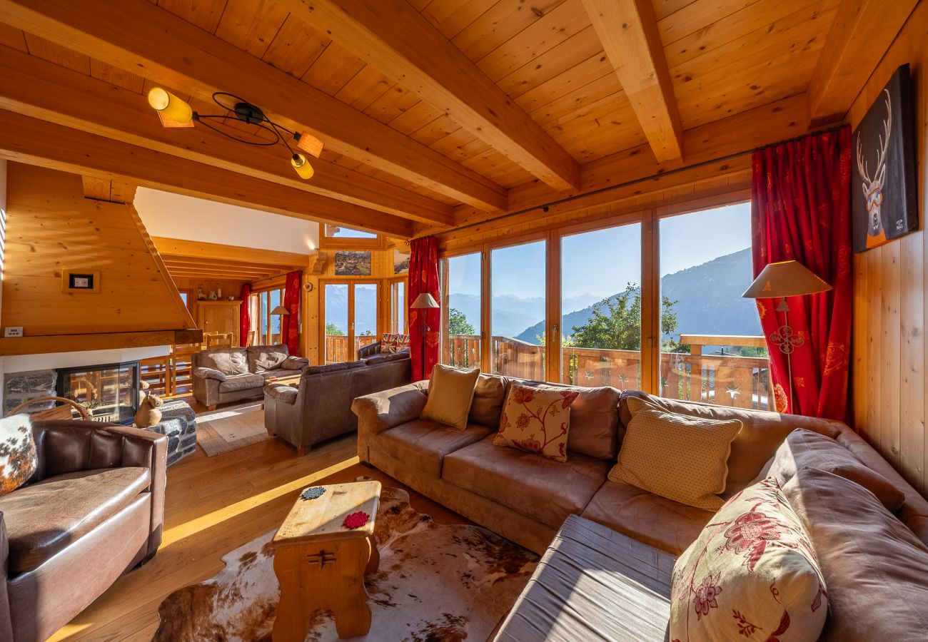 Chalet in Haute-Nendaz - Chalet Vansamis, views & sauna