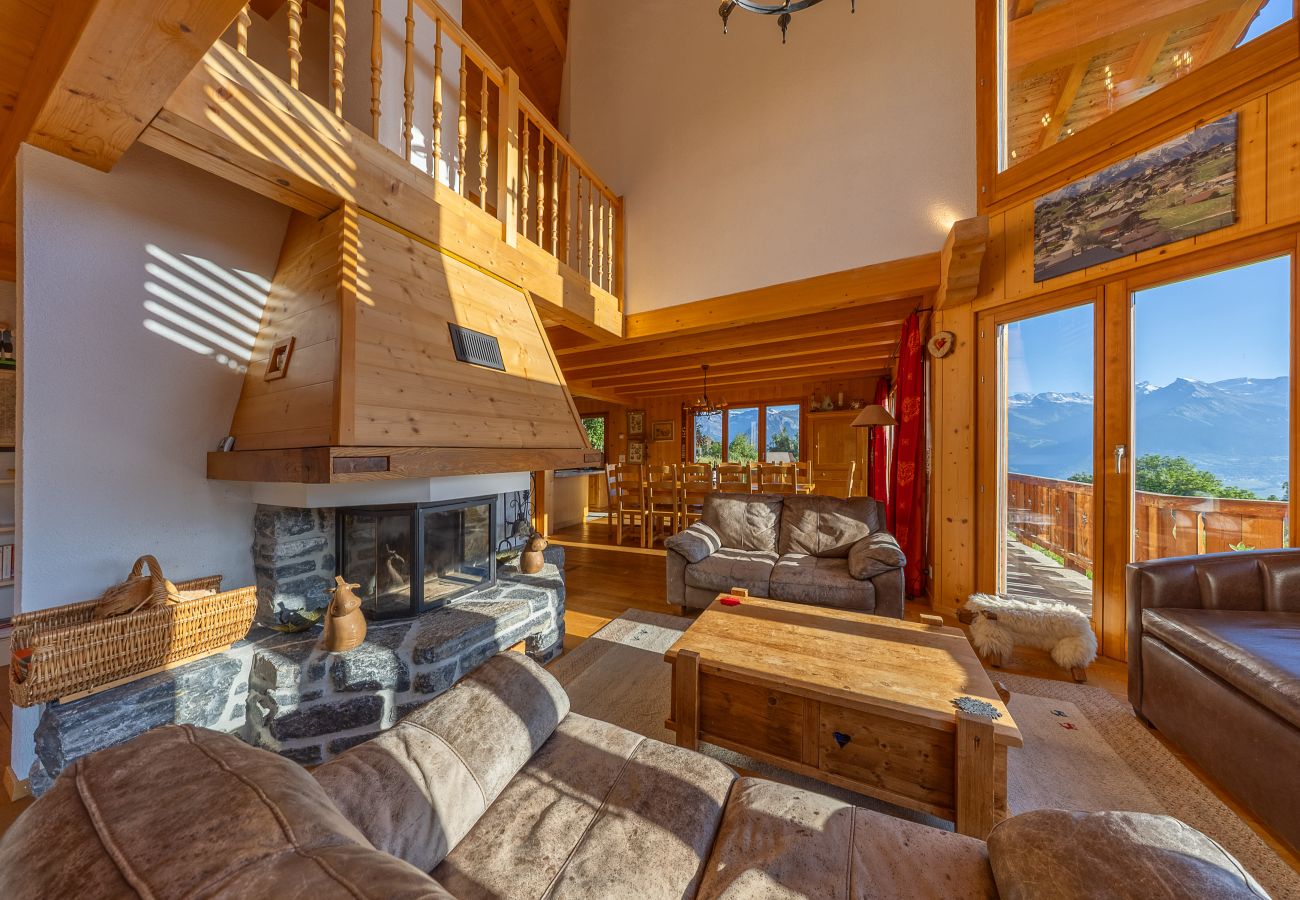 Chalet in Haute-Nendaz - Chalet Vansamis, views & sauna