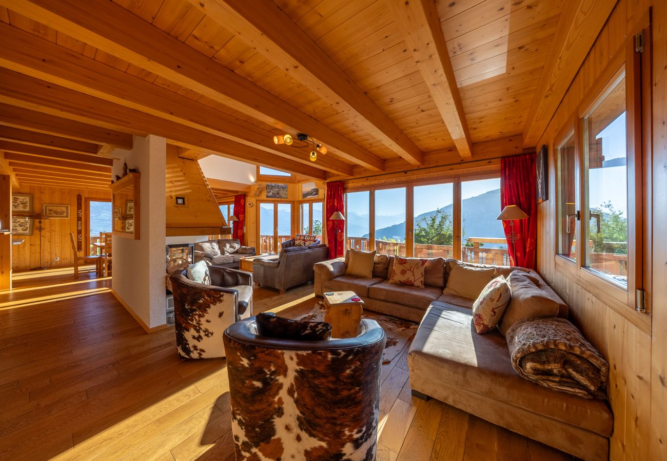 Chalet in Haute-Nendaz - Chalet Vansamis, views & sauna