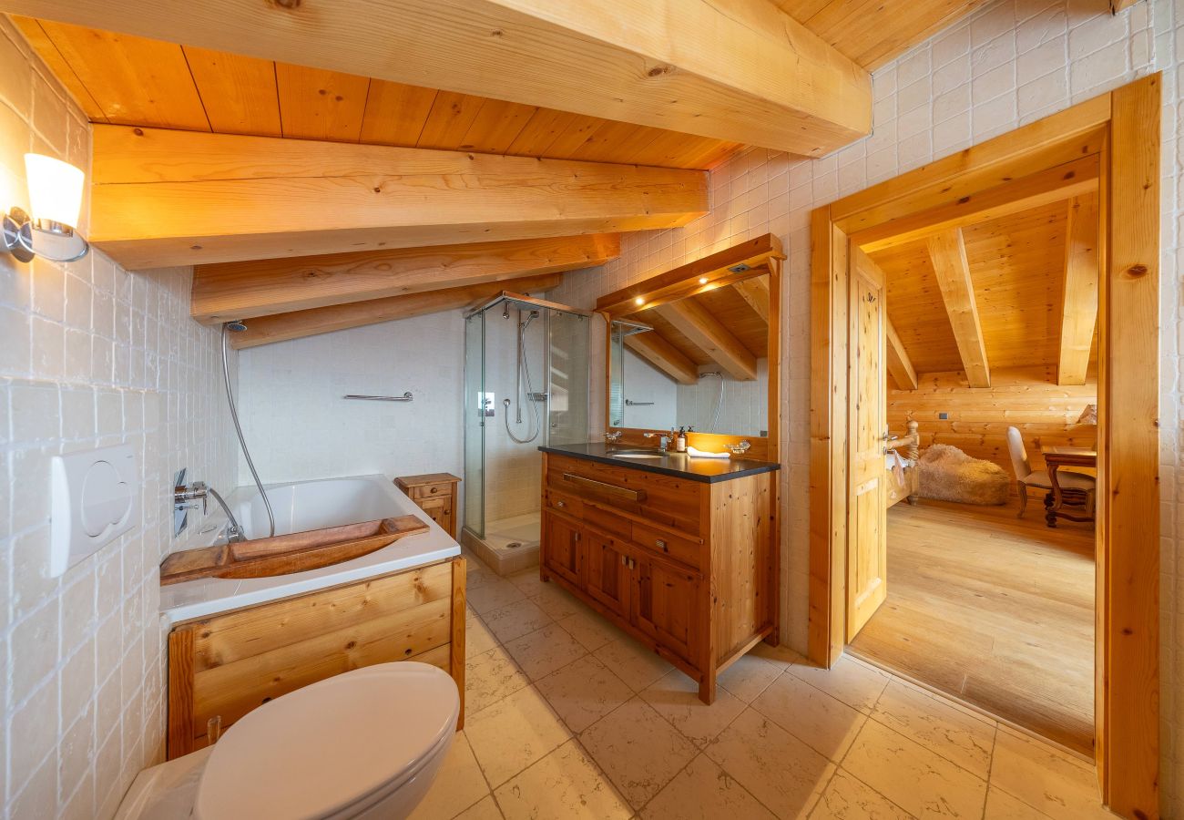 Chalet in Haute-Nendaz - Chalet Chafrebelle - sauna & view