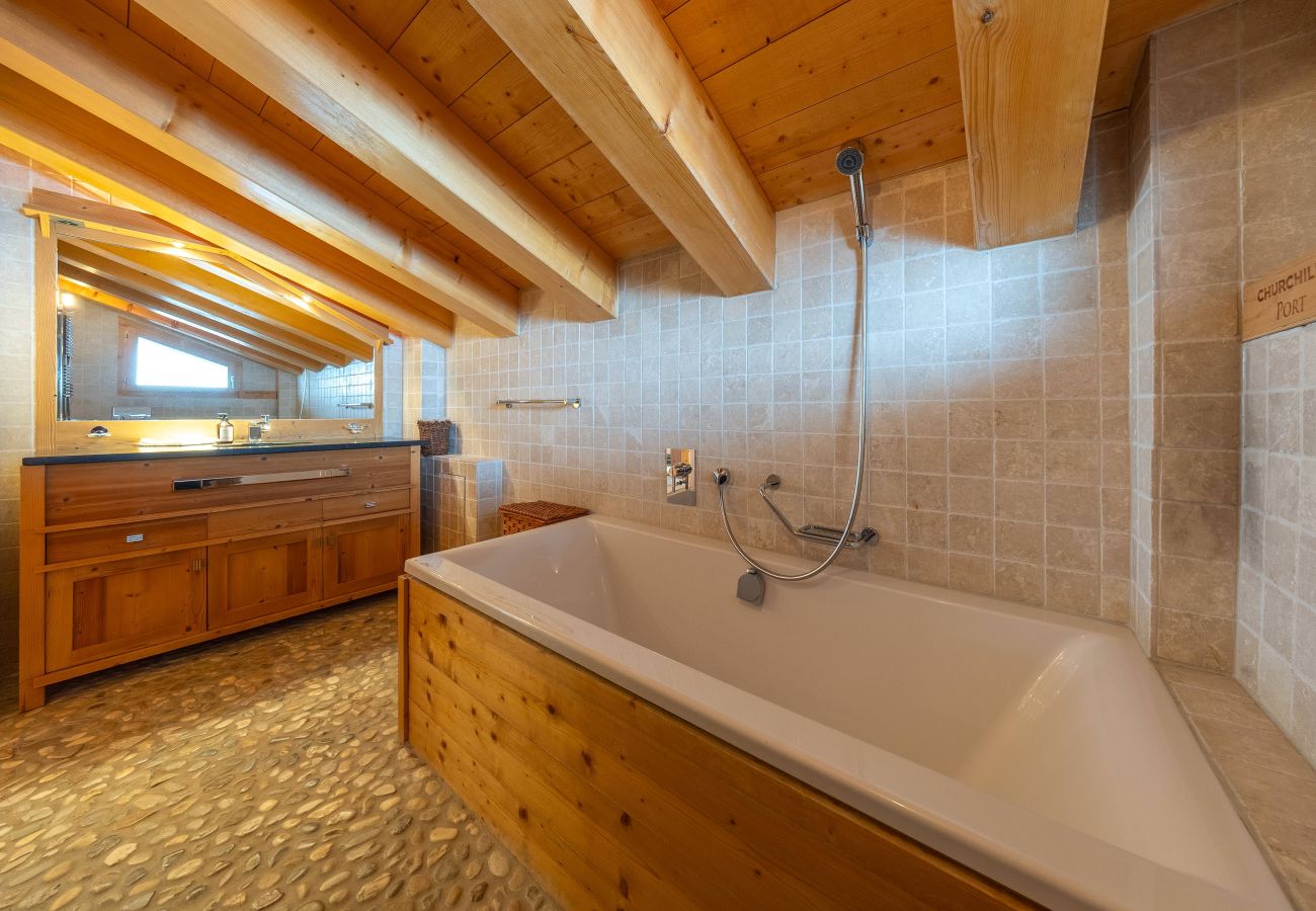 Chalet in Haute-Nendaz - Chalet Chafrebelle - sauna & view