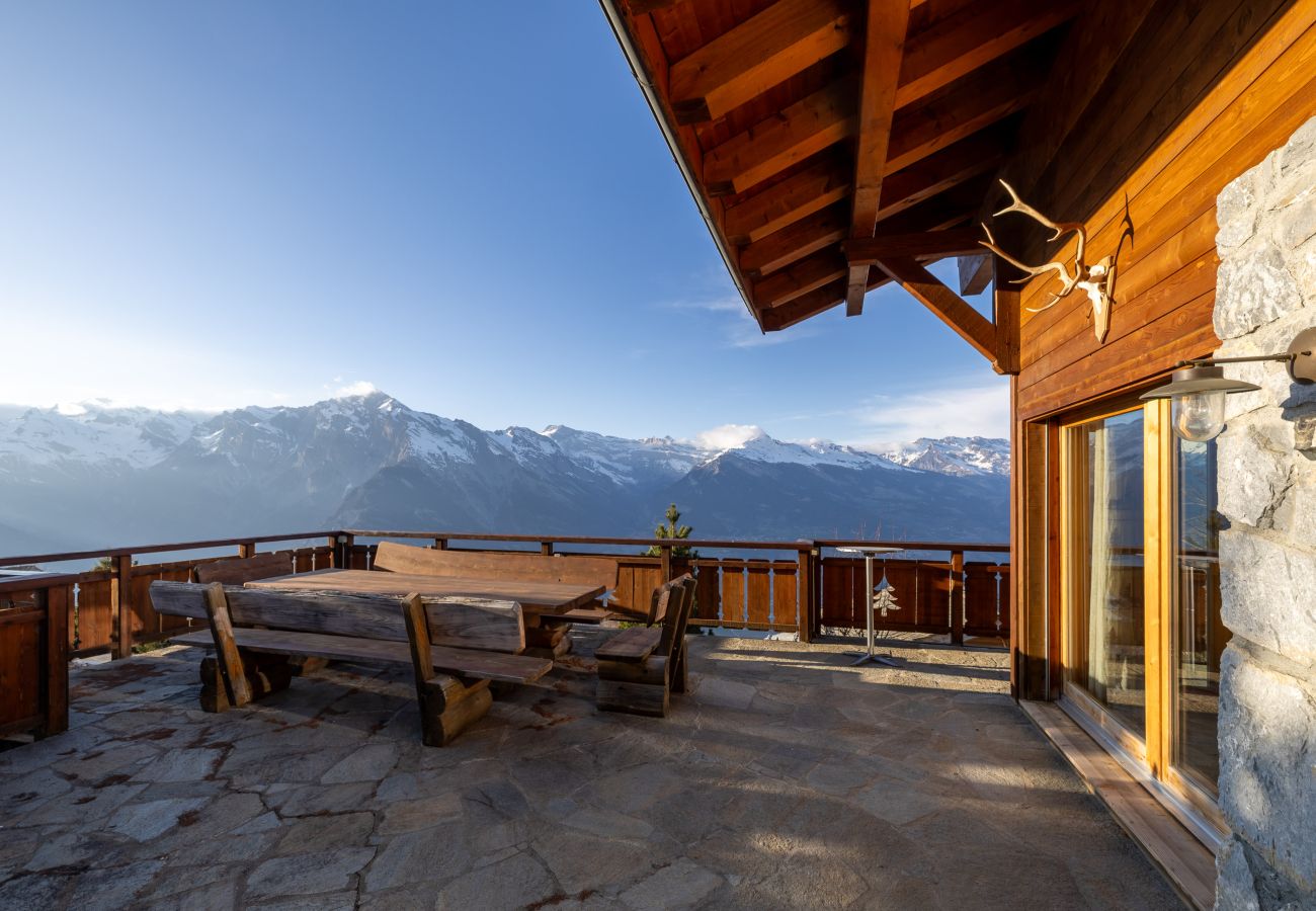 Chalet in Haute-Nendaz - Chalet Chafrebelle - sauna & view