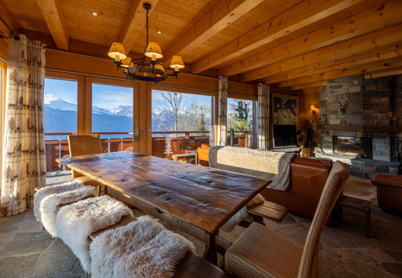 Chalet in Haute-Nendaz - Chalet Chafrebelle - sauna & view