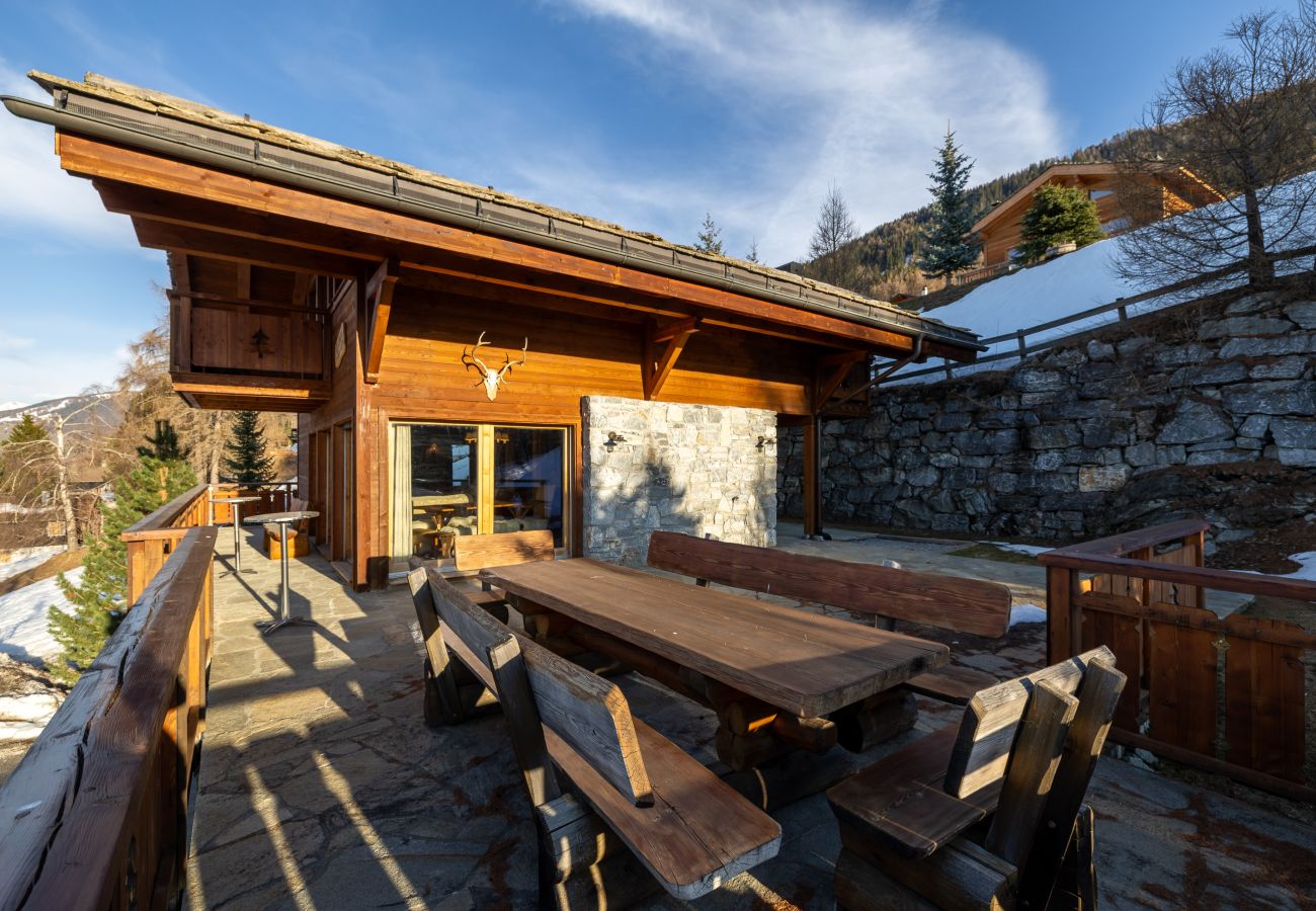 Chalet in Haute-Nendaz - Chalet Chafrebelle - sauna & view
