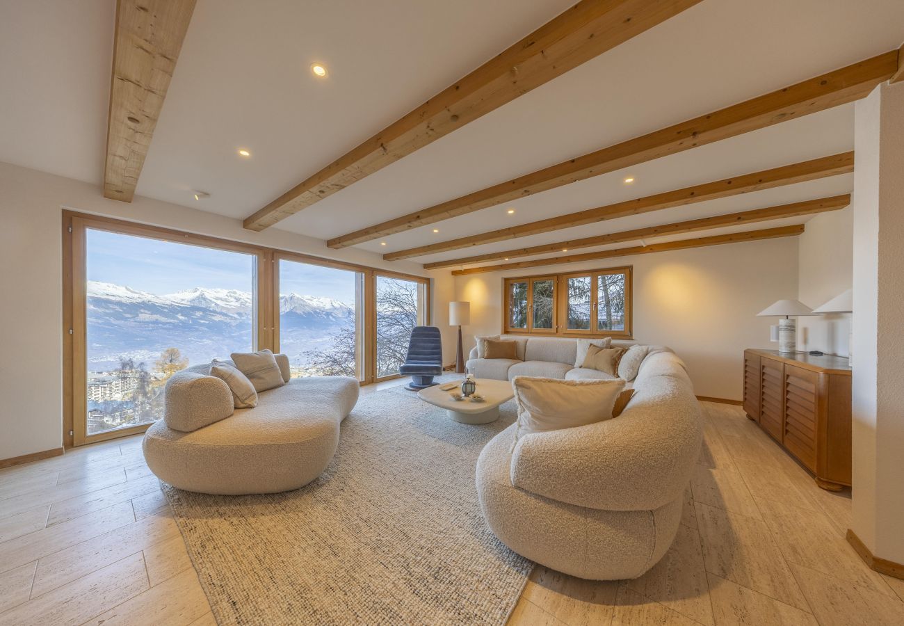 Chalet in Haute-Nendaz - Chalet Chevalier, gym, hot tub, sauna