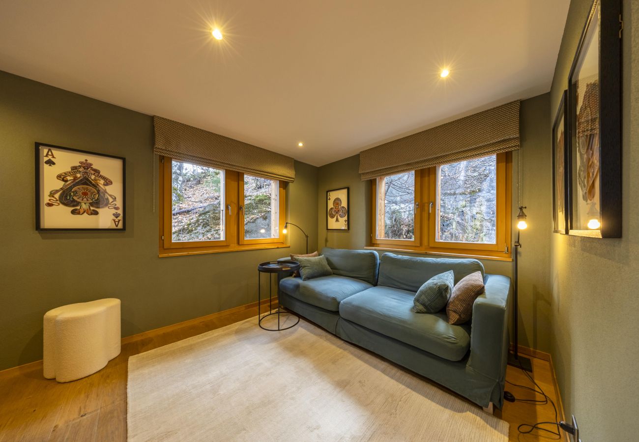 Chalet in Haute-Nendaz - Chalet Chevalier, gym, hot tub, sauna