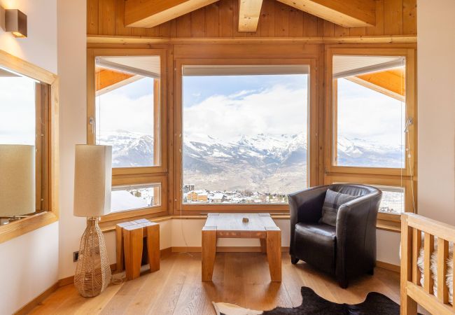 Chalet à Haute-Nendaz - Chalet Enchanteur sauna, jacuzzi, 13pax Chalet à Haute-Nendaz - Chalet Enchanteur sauna, jacuzzi, 13pax