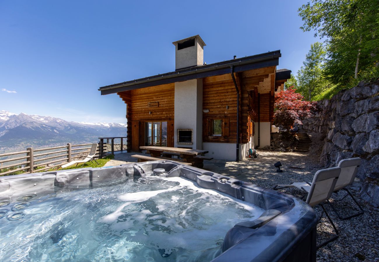 Chalet à Haute-Nendaz - Chalet Enchanteur sauna, jacuzzi, 13pax