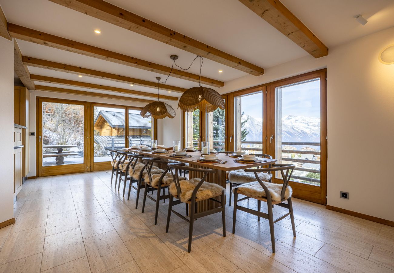 Chalet à Haute-Nendaz - Chalet Chevalier, gym, hot tub, sauna